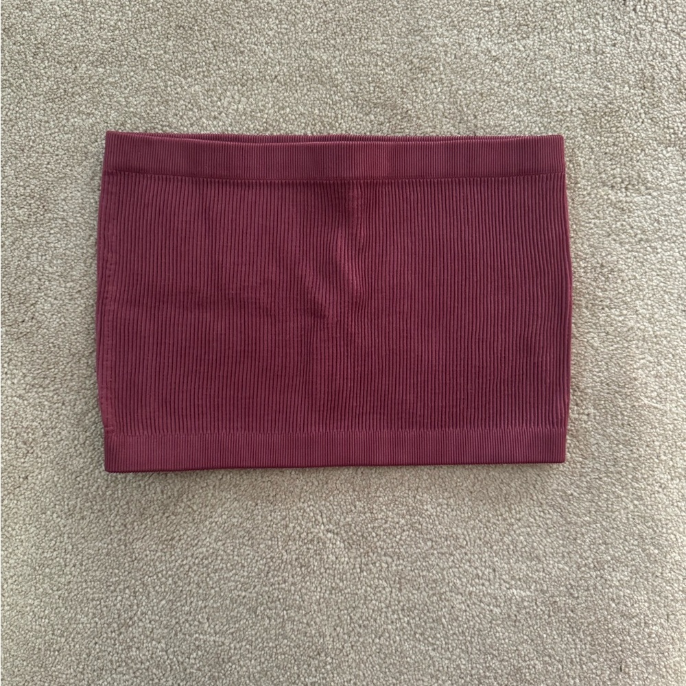 Cotton On Burgundy Tube Top (Size M/L)